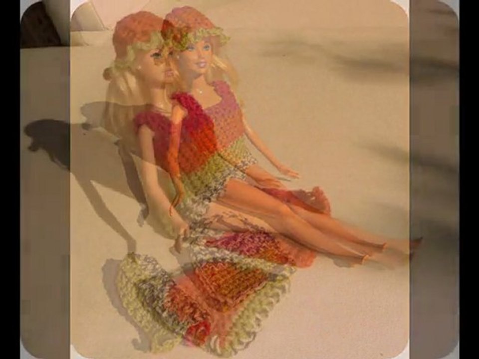 Tenue de plage poupée mannequin