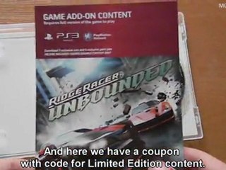 Ridge Racer Unbounded PS3 Limited Edition - Unboxing PL/ENG