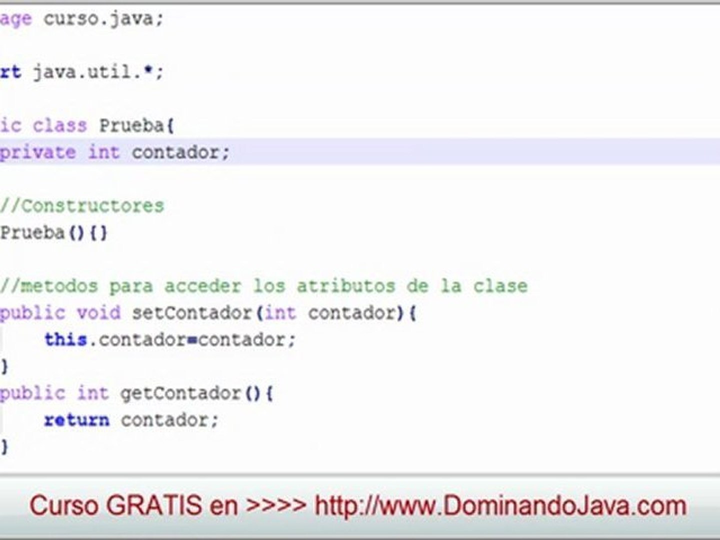 Curso de Java Clases en Java Una Visión Rápida