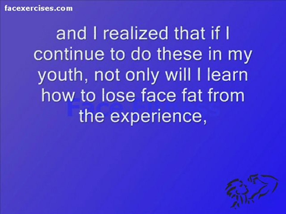 How to lose face fat - What I learned