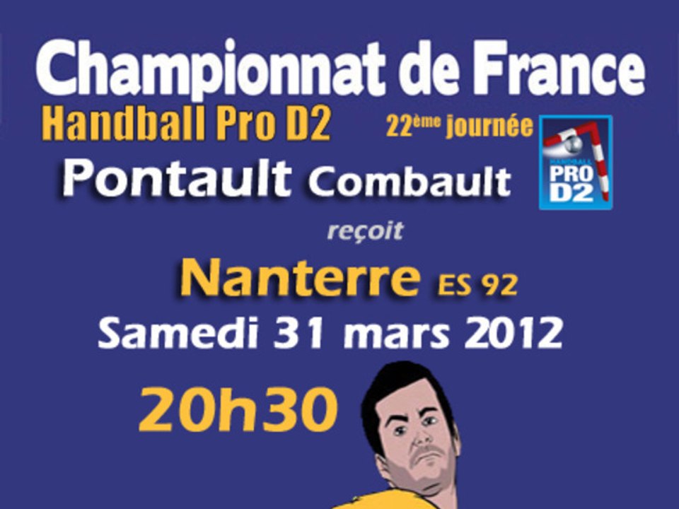 Pontault Combault Handball ProD2 recoit ES Nanterre