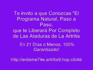 Como Curar la ARTRITIS en menos de 21 dias