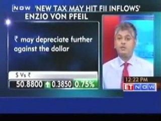 Enzio von Pfeil - Foreign capital into India will slow down