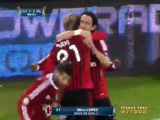 Gol di Maxi Lopez contro la Juve (REPICE)
