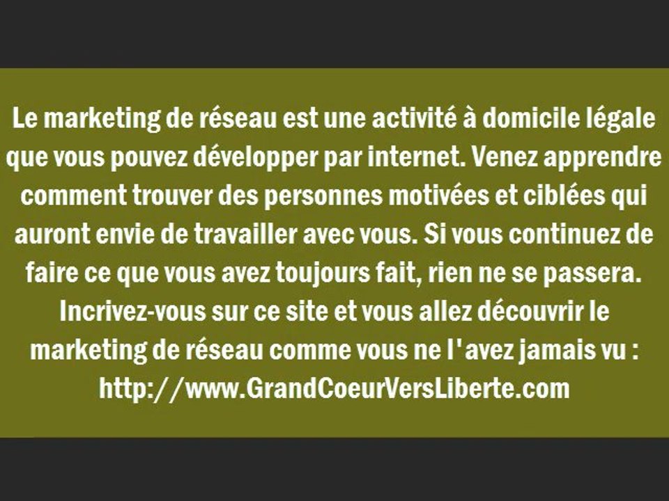 Comment apprendre à travailler chez soi - complément de salaire en marketing de réseau