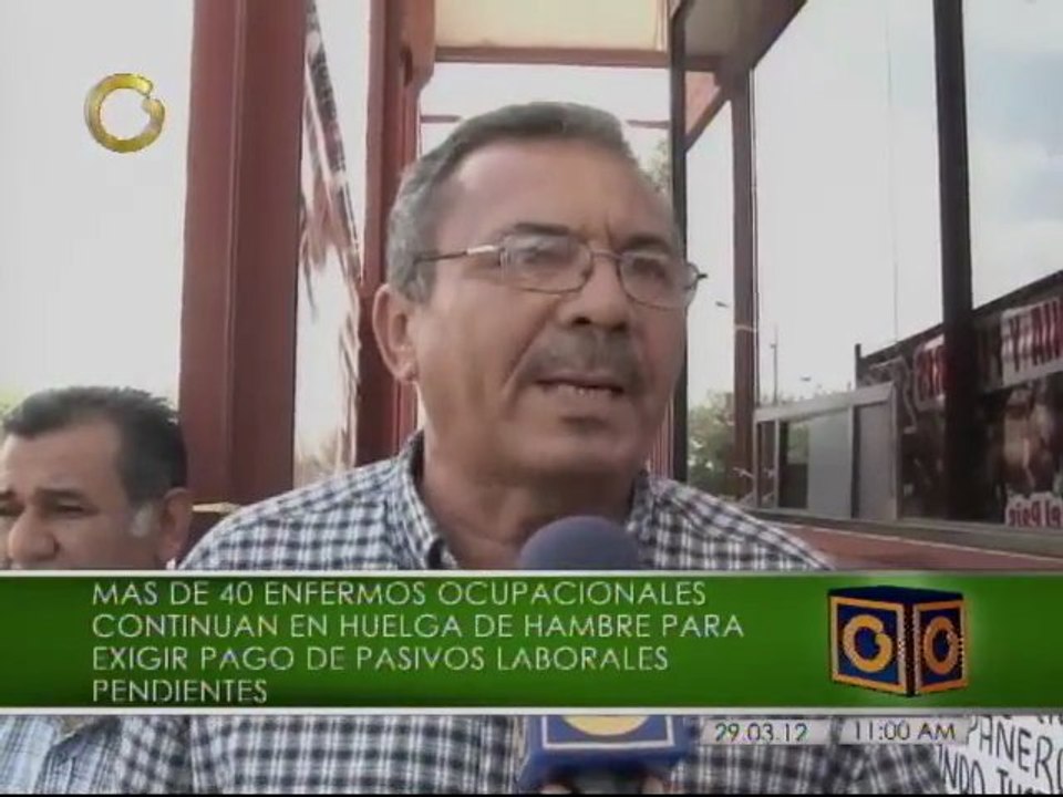 Enfermos ocupacionales de la CVG continúan en huelga de hambre para exigir pagos de pasivos