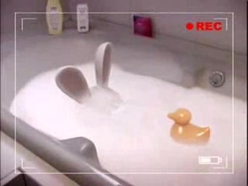 Bunnies don´t like taking a bath