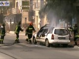 Ficarazzi: paura per auto in fiamme