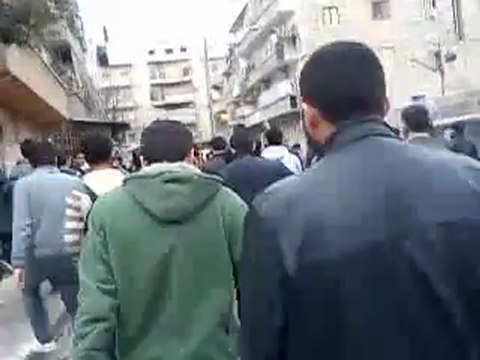 فري برس حلب تشييع شهيد الفردوس محمد قبسي 29 3 2012 جـ1