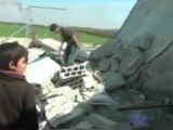 فري برس ادلب بلدة تلمنس اثار الدمار لقوات الاسد 29 3 2012
