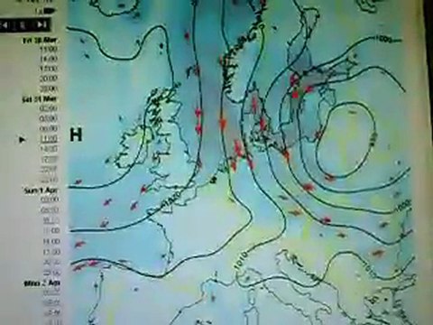 Prévision météo du vencredi 30 mars 2012 de Gigi