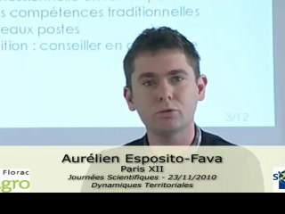 JS 2010 : Aurélien Esposito Fava - Les métiers de l’action territoriale à destination de l’agriculture