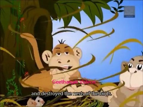 Jataka Tales - Jackal Stories - The Wise Jackal And Stupid Monkeys
