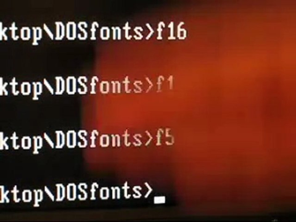 Change Your DOS Font