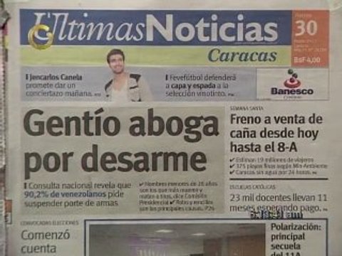 Titulares de Primera Página este 30 de Marzo