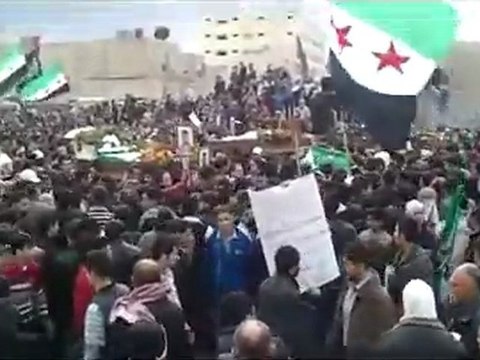 فري برس ريف دمشق دوما تشيع الشهداء 29 3 2012 ج2