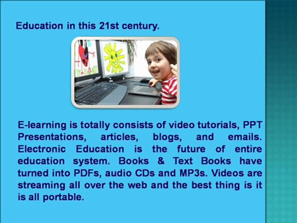 Evolution of Online E-learning Education