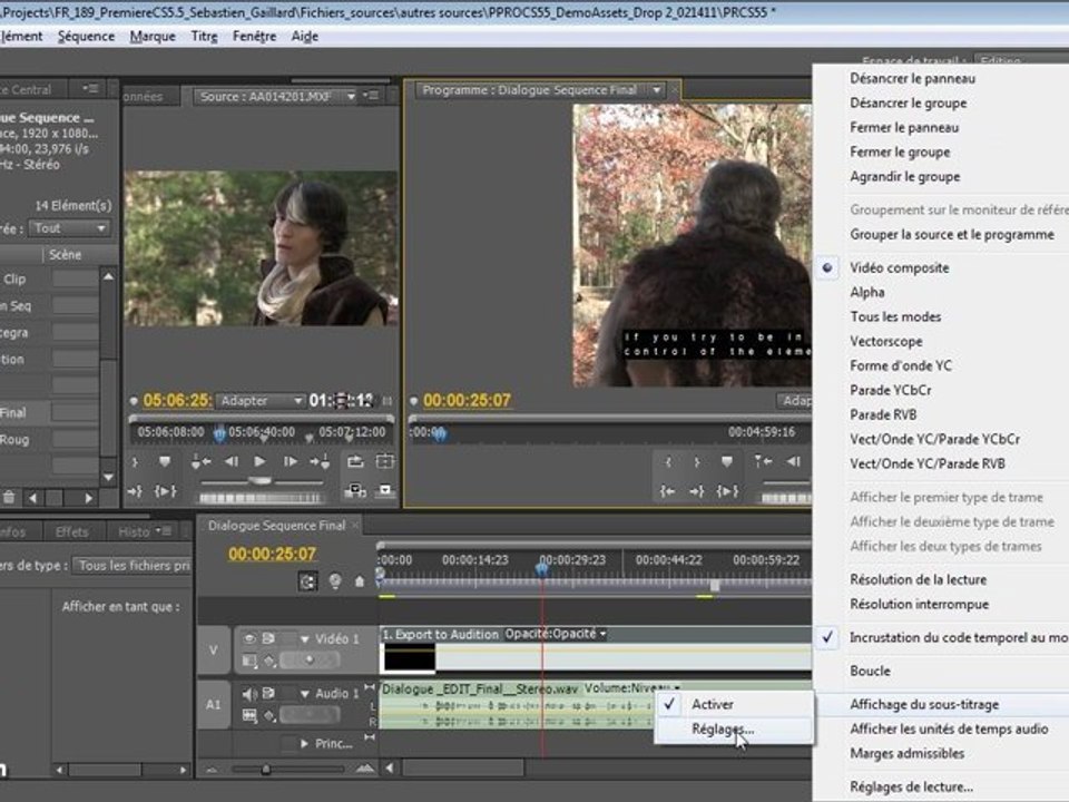 Adobe Premiere Pro CS5.5 Ajouter des soustitres Vidéo Dailymotion