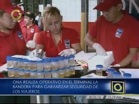 Realizan pruebas de alcoholemia y drogas en el Terminal La Bandera