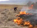 Burdur'da Sazlık Yangını Korkuttu