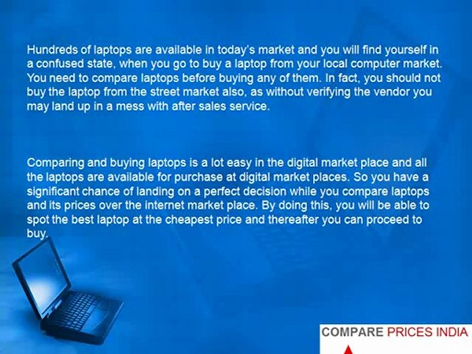Compare Laptops Prices