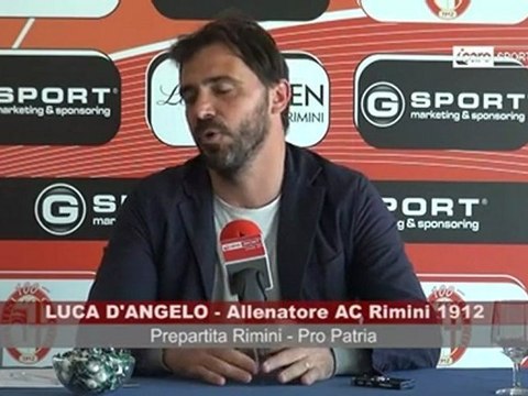 Icaro Sport. Rimini-Pro Patria, il prepartita di Luca D'Angelo