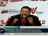 Chávez denunció planes de agresión a Venezuela