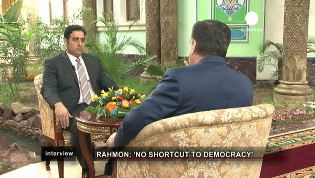 Presidente Tagikistan a euronews democrazia in paesi ex...