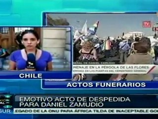 Chile: Activistas y ciudadanos en funeral de Daniel Zamudio