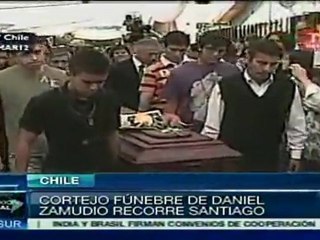 Cortejo fúnebre de Daniel Zamudio recorrió calles en Chile
