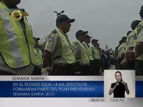Pablo Pérez da inicio a operativo Semana Santa 2012 en el estado Zulia