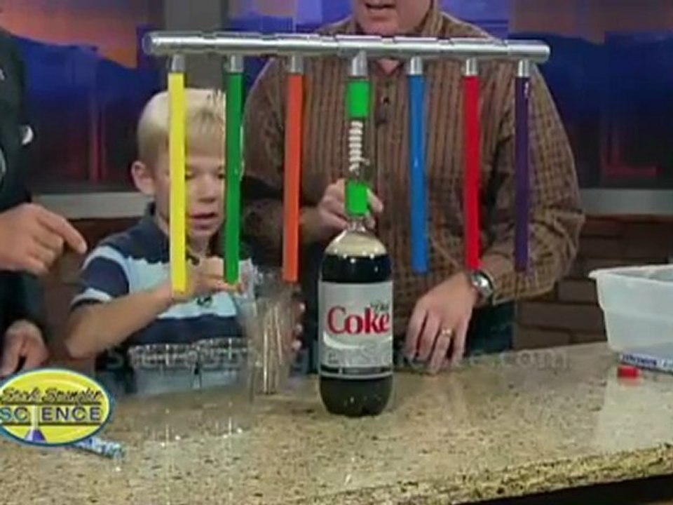 Distributeur de Coca-Cola qui marche au mentos