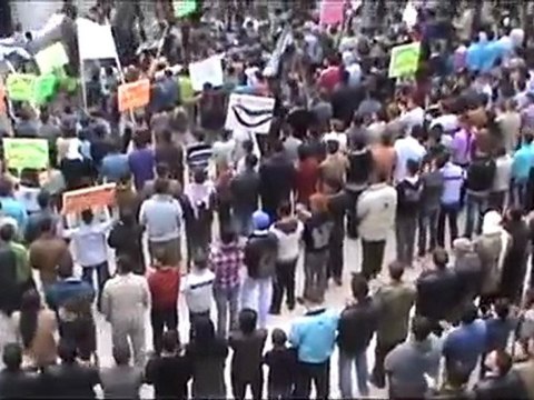 فري برس ريف حلب دارة عزة مظاهرة حاشدة في جمعة خذلنا العرب والمسلمون نصرة للمدن المنكوبة30 3 2012 ج2