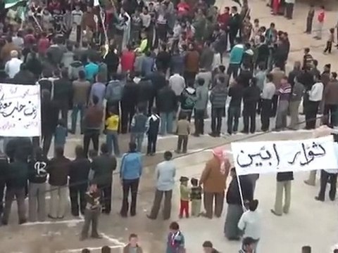 فري برس ريف حلب الغربي إبين مظاهرة جمعة خذلنا العري والمسلمون 30 3 2012 ج2