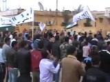 فري برس ريف حلب الجينة مظاهرة في بلدة الجينة في جمعة خذلنا المسلمون والعرب 30 3 2012