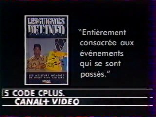 Bande Annonce Promotionne video Les Guignols De L'info Avril 1992 Canal+