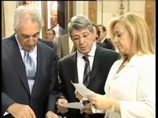 Presentación de Reyes con el Atlético