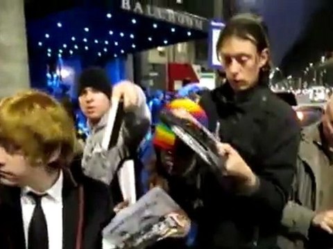 Rupert Grint jumps on stage