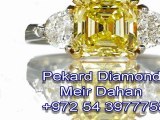 Canary diamond engagement rings- Call Meir at  972543977758