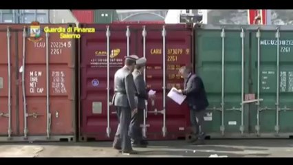 Salerno - 59.000 prodotti casalinghi sequestri nel porto (31.03.12)