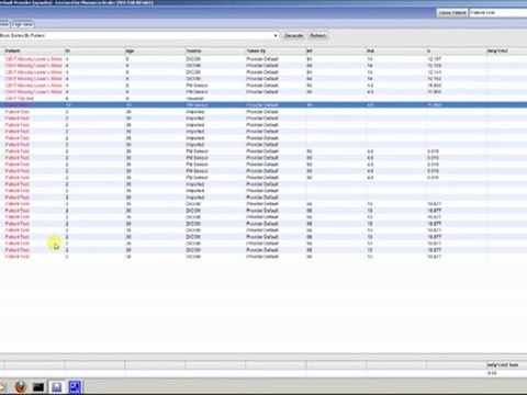 Módulo de informes, Mover fuera de lugar de rayos X y explicar los informes