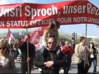 Manifestation pour la défense des langues régionales à Strasbourg