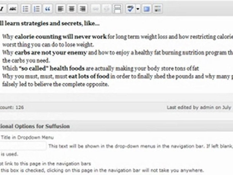 Word Press  Content Posts