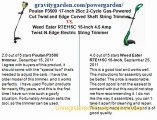Pouland P3500 17-inch 25cc 2-Cycle Gas-Powered Cut Twist and Edge Curved Shaft String Trimmer vs.  Weed Eater RTE115C 15-Inch 4.5 Amp