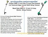Pouland P3500 17-inch 25cc 2-Cycle Gas-Powered Cut Twist and Edge Curved Shaft String Trimmer Weed Eater WEEL11 11-Inch 3.6 Amp