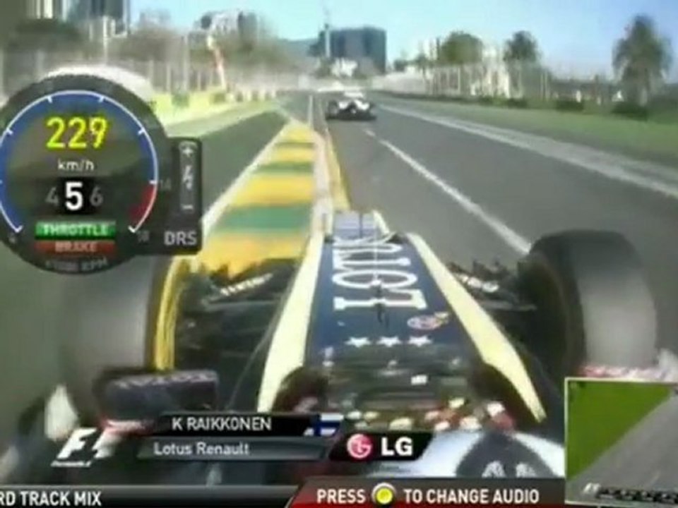 Australia 2012 Kimi Räikkönen vs Kobayashi
