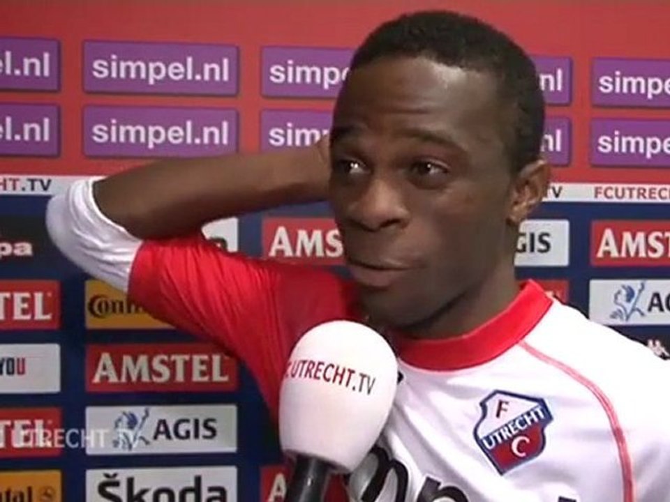 Cedric Badjeck en Mike van der Hoorn na FC Utrecht - Excelsior 2001-2012