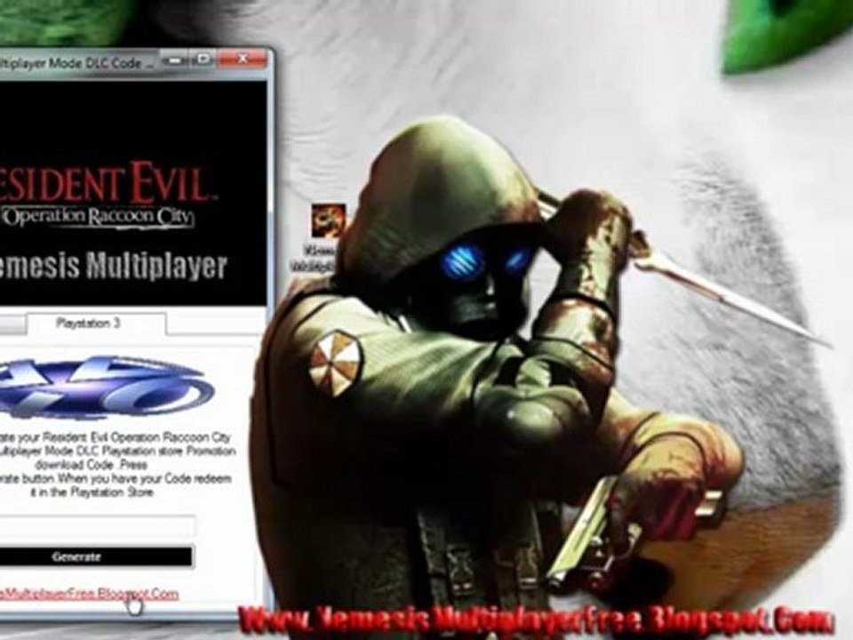 Resident Evil Operation Raccoon City Nemesis Multiplayer Mode DLC Codes Free Giveaway