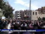 Syrie: manifestation anti-régime à Damas