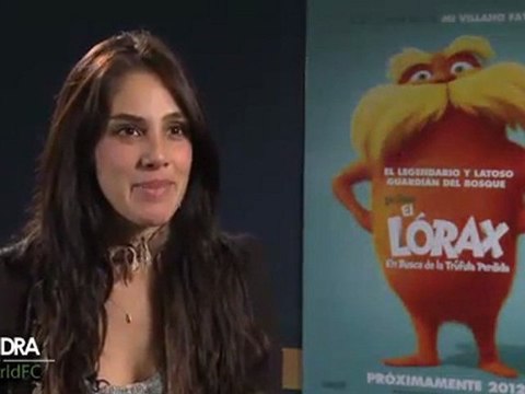Sandra Echeverria En Exclusiva detras del Doblaje de El Lorax